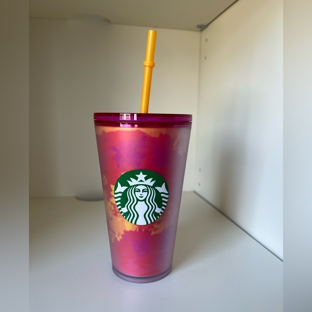 Starbucks 2022 Floral Summer Tumbler Soft Touch 16 oz